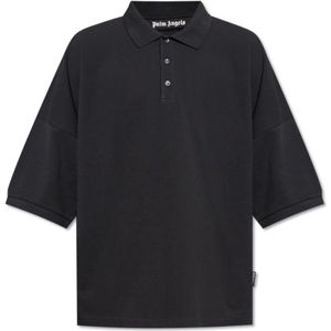Palm Angels, Heren, Tops, Zwart, Maat: XS Katoen,