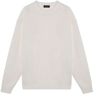 Roberto Collina, Heren, Truien, Wit, Maat: 2XL