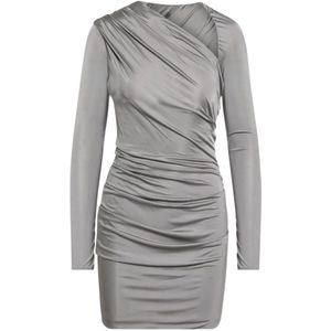 The Attico, Dames, Jurken, Grijs, Maat: S