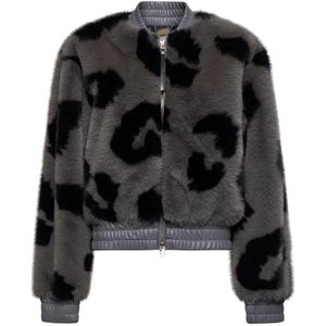 Silvian Heach, Dames, Jassen, Grijs, Maat: XS Poliester,