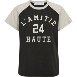 Haute L'Amitié, Dames, Tops, Grijs, Maat: XS Katoen,