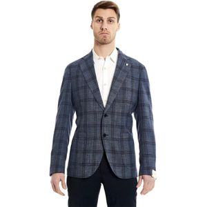 Luigi Bianchi Mantova, Heren, Jassen, Blauw, Maat: 2XL
