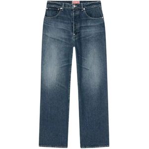 Kenzo, Heren, Broeken, Blauw, Maat: W33 Katoen,