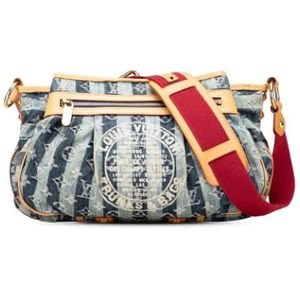 Louis Vuitton Vintage, Dames, Pre-owned, Blauw, Maat: ONE Size Leer,