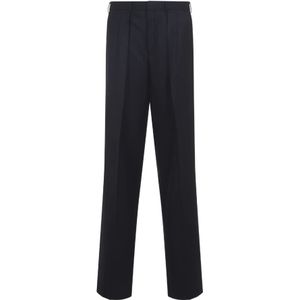 Tom Ford, Heren, Broeken, Blauw, Maat: L Wol,