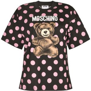 Moschino, Dames, Tops, Veelkleurig, Maat: S