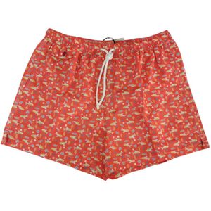 Kiton, Heren, Badkleding, Rood, Maat: 2XL Poliester,