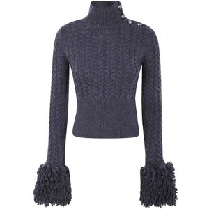 Patou, Dames, Truien, Blauw, Maat: M