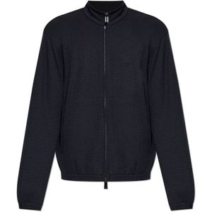Emporio Armani, Heren, Sweatshirts & Hoodies, Blauw, Maat: M