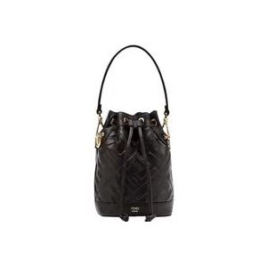 Fendi Zwarte Mini Mon Tresor Emmer Tas , Black , Dames , Maat: ONE Size