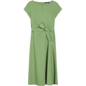 Max Mara, Dames, Jurken, Groen, Maat: 2XL Katoen,