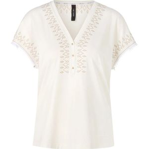 Marc Cain, Dames, Tops, Wit, Maat: 2XL