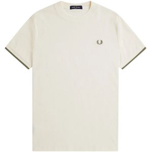 Fred Perry, Heren, Tops, Wit, Maat: XL Katoen,