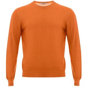 Gran Sasso, Heren, Truien, Oranje, Maat: L Wol,