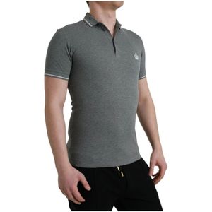 Dolce & Gabbana - Polo Shirt - Grijs - Korte Mouwen