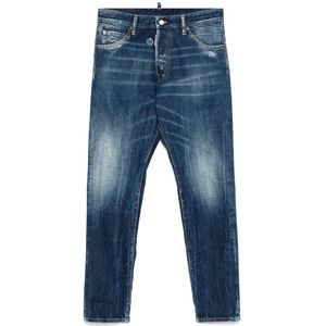 Dsquared2, Heren, Jeans, Blauw, Maat: XS Katoen,
