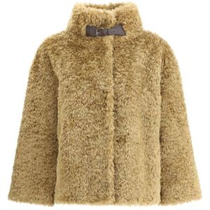 Herno, Dames, Jassen, Beige, Maat: XL Poliester,