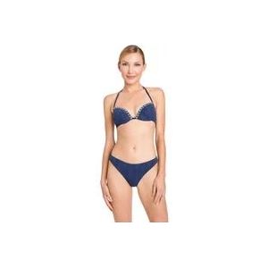 Twinset Blauwe Sea Push-up Bikini Set , Blue , Dames , Maat: XL