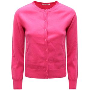 Kangra, Dames, Truien, Roze, Maat: XS Zijde,