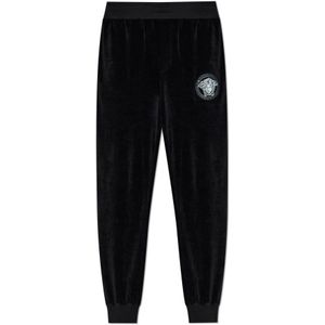 Versace, Heren, Broeken, Zwart, Maat: M
