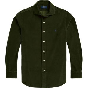 Polo Ralph Lauren, Heren, Overhemden, Groen, Maat: XL