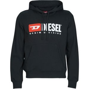 Diesel, Heren, Sweatshirts & Hoodies, Zwart, Maat: S Katoen,