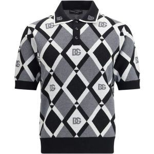 Dolce & Gabbana, Heren, Tops, Veelkleurig, Maat: M Wol,