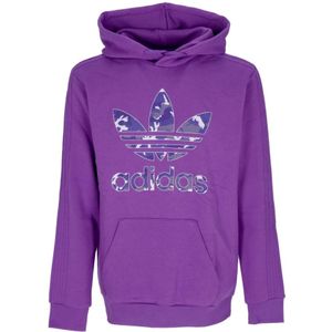 Adidas, Heren, Sweatshirts & Hoodies, Paars, Maat: S Fleece,