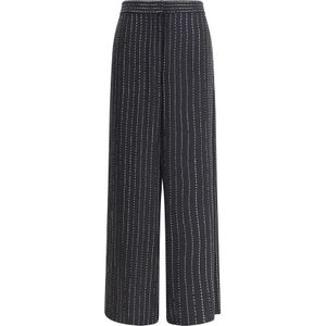 Giorgio Armani, Dames, Broeken, Zwart, Maat: L Zijde,