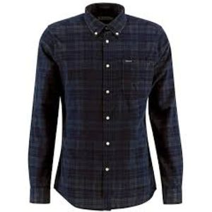 Barbour, Heren, Overhemden, Blauw, Maat: L Katoen,