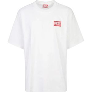 Diesel, Heren, Tops, Wit, Maat: S Katoen,