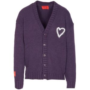 Vision OF Super, Heren, Truien, Paars, Maat: S Wol,