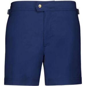 Tom Ford, Heren, Badkleding, Blauw, Maat: S Nylon,