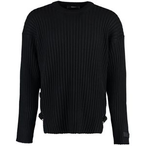 Versace, Heren, Truien, Zwart, Maat: M Wol,