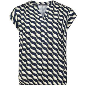 Betty Barclay - Korte Mouw Blouse - Blauw - Dames