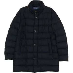 Herno, Heren, Jassen, Blauw, Maat: M Wol,