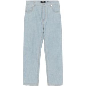 Fendi, Heren, Jeans, Blauw, Maat: W34 Katoen,