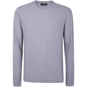 Zanone, Heren, Tops, Grijs, Maat: XL Katoen,