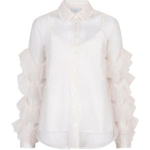 Dante 6, Dames, Blouses & Shirts, Beige, Maat: XS Denim,