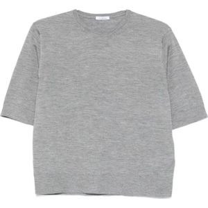 Malo, Dames, Truien, Grijs, Maat: S Zijde,