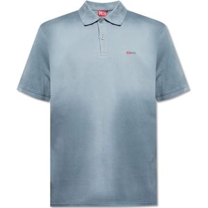 Diesel, Heren, Tops, Blauw, Maat: M Katoen,