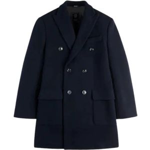 Fay, Heren, Mantels, Blauw, Maat: L Wol,