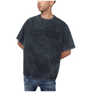 Dsquared2, Heren, Tops, Grijs, Maat: M