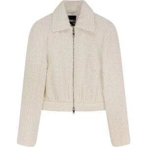 Hugo, Dames, Jassen, Beige, Maat: L Wol,