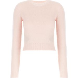 Palm Angels, Dames, Truien, Roze, Maat: L Wol,