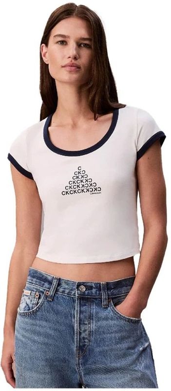 Calvin Klein - T-shirt - Wit - Dames