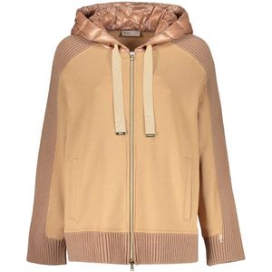 Herno, Dames, Sweatshirts & Hoodies, Bruin, Maat: XS Katoen,