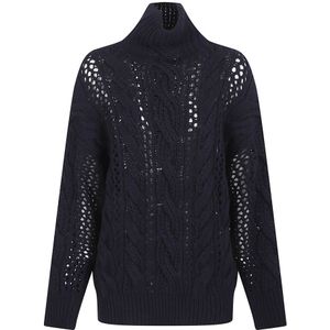 Max Mara, Dames, Truien, Blauw, Maat: XS