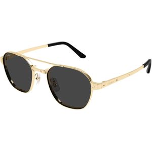 Cartier - Ct 0571S - Zonnebril - Geel - Gepolariseerde Glazen
