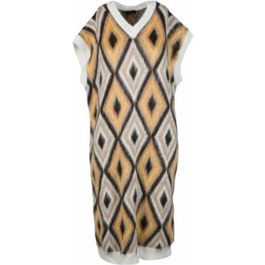 Etro, Dames, Jurken, Veelkleurig, Maat: S Wol,